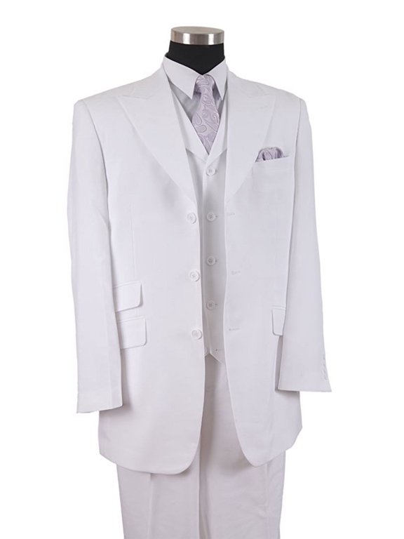 Mens Suit 3 Piece Set Solid Regular Fit