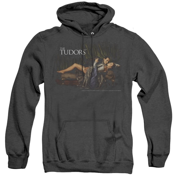Tudors The King And His Queen Adult Heather Hoodie Sweatshirt Black