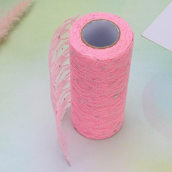 TAILTOSS Wedding Table Decorations Pink Tulle Roll 1Set 15cm x 10Yards