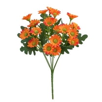 Needhep Faux Flowers for Outdoor PlantersSilk Flowers for Home Decor Indoor, Gold Glitter Roses Artificial Flowers, Silk Tulips Flowers, Baby Shower Home Decorations (D)