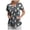 Grey, variant on Easter Scrub Tops Women Short Sleeve V-neck Cute Bunny and Eggs Printed Scrubs Top Medical Nurse Uniforms with Pockets (Dark Gray, XL)