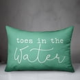 thumbnail image 2 of Creative Products Toes in the Water Mint 14x20 Indoor / Outdoor Pillow, 2 of 2