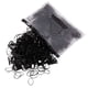 thumbnail image 1 of 2 bandas elásticas desechables para el cabello -1 o 500 engrosadas de color negro puro [embalaje], 1 of 6