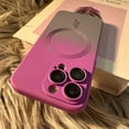 thumbnail image 3 of Magsafe-funda magnética de silicona suave para teléfono móvil, carcasa de lujo con patrón degradado de carga inalámbrica para iPhone 11, 12, 13, 14 Pro Max Plus, 3 of 3