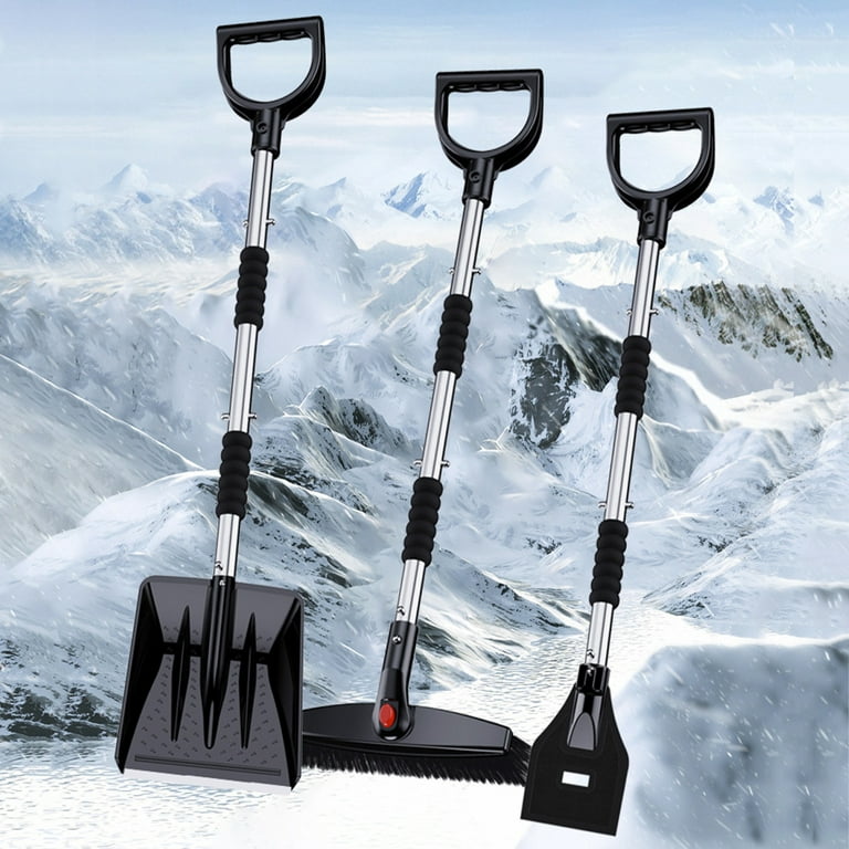 Car Detachable Snow Removal Shovel Ice Scraper Snow Brush Multifunctional  Ice Snow Shovel Snow Brush 2