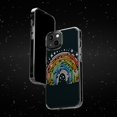 thumbnail image 6 of DistinctInk Clear Hybrid Case for Apple iPhone 13 Mini (5.4" Screen) - Vibrant Spectrum: A Bold Hand-Drawn Rainbow - Raised Bezel Screen Guard, 6 of 8