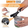 thumbnail image 3 of LAICAIW 2 in 1 Safety Can Opener Manual Smooth Edge & Bottle Opener, No-Trouble-Lid-Lift Manual Can Opener with Magnet, Large Rubber Handle & Stainless Steel Blade, Side Cut Hand Can Opener for Kitc, 3 of 7
