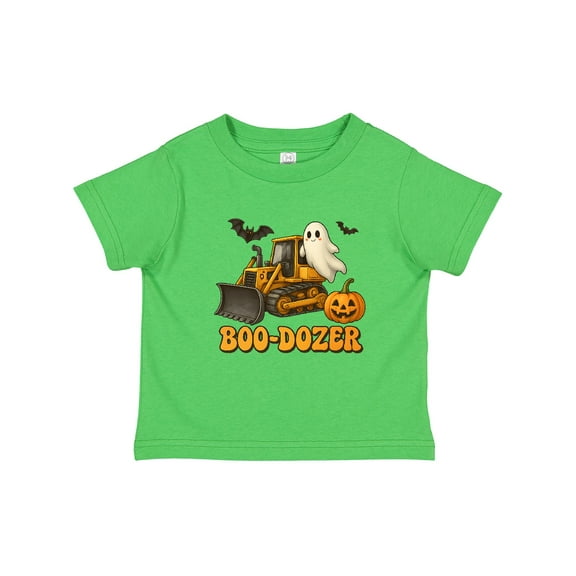 Inktastic Boo-dozer Construction Halloween Bulldozer Boys Toddler T-Shirt