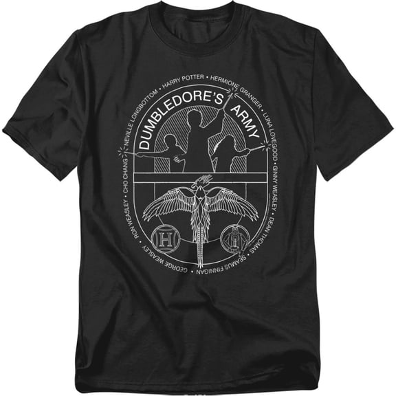 Harry Potter T-Shirt Dumbledore'S Army Circle Line Art Unisex Graphic Tee for Men & Women