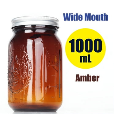ACDANC Amber Glass Canning Jars 100 ml