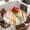 Gray Orange, variant on Brown Gray Round Tablecloth, Fitted Table Cover with Elastic for 55"-60" Round Tables, Vintage Abstract White Ombre Texture Table Cloth Outdoor Indoor Dinning Party Waterproof Tablecloths