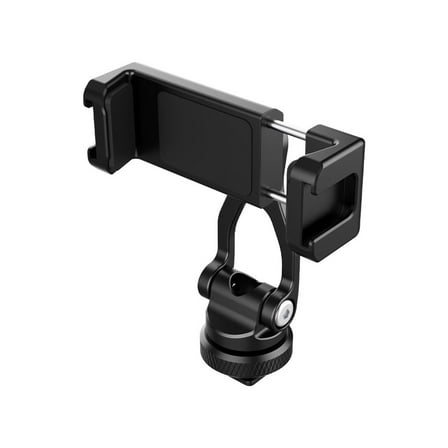 Ulanzi ST-10 Adjustable Metal Phone Mount DSLR Monitor Adapter with Dual Cold Shoe, 360° Rotation - Professional Vlogging and Photography Accessory