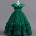 thumbnail image 1 of Vestido infantil Vestido de princesa Estilo pontu largo Vestido de actuación de piano para espectáculo de cumpleaños de niñas, 1 of 5