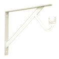 thumbnail image 2 of Knape & Vogt Shelf and Rod Bracket RP-0495-WT - Heavy-Duty Steel - White, 2 of 2
