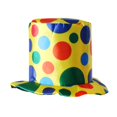 thumbnail image 1 of Sombrero De Copa De Lunares Payaso Accesorio De Disfraces De Halloween Sombrero Ala Con Tela Sunnimix Sombrero de payaso, 1 of 7