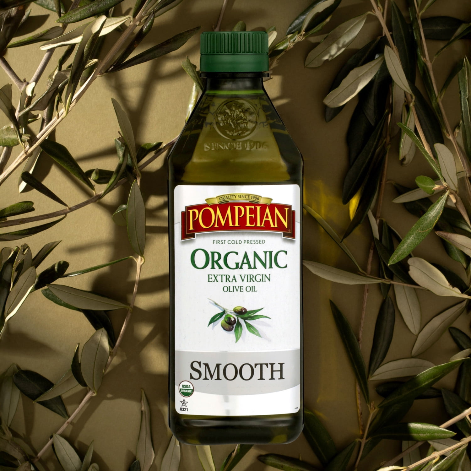Pompeian Organic Smooth Extra Virgin Olive Oil - 32 fl oz