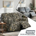 thumbnail image 5 of Yuyamidu Camo Recliner Loveseat Covers Hunting Branch Recliner Loveseat Slipcover with Pockets Easy to Install Furniture Protector Covers for Pet, 5 of 8