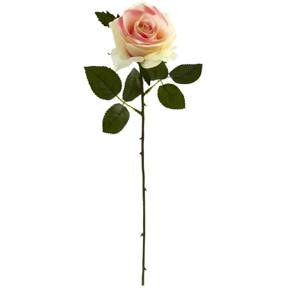 Nearly Natural 18” Rose Artificial Flower (Set of 24)