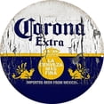 thumbnail image 1 of Placa Metal Vintage Corona Pintura Hierro Redonda Arte Pared Del 30x30cm, 1 of 8