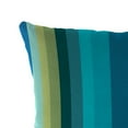 thumbnail image 5 of Jordan Manufacturing 16" x 16" Islip Teal Stripe Square Outdoor Throw Pillow (2 Pack), 5 of 14