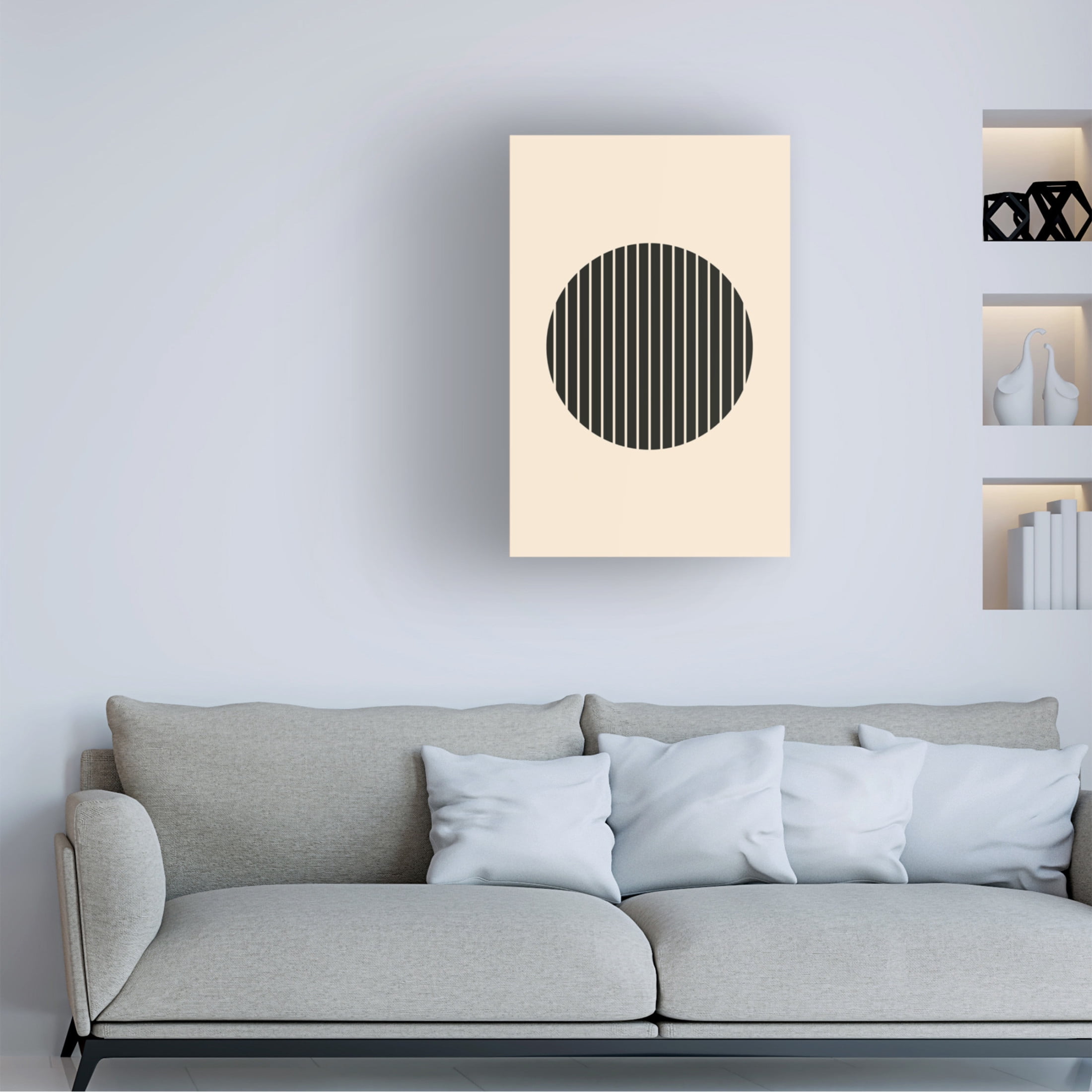 Trademark Fine Art jay stanley Minimal Circle Vibes 3 Canvas Wall Art