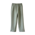 thumbnail image 2 of Mutghys Pajama Pants for Men Plaid Solid Color Elastic Waist Sleep Pants with Pockets Home Fall Loose Comfy Casual Pants, 2 of 3