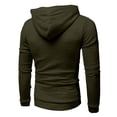 thumbnail image 4 of Men's Long Sleeve Shirt Casual Sweatshirt Solid Plaid Holiday Shirts Hooded Tops, 4 of 4