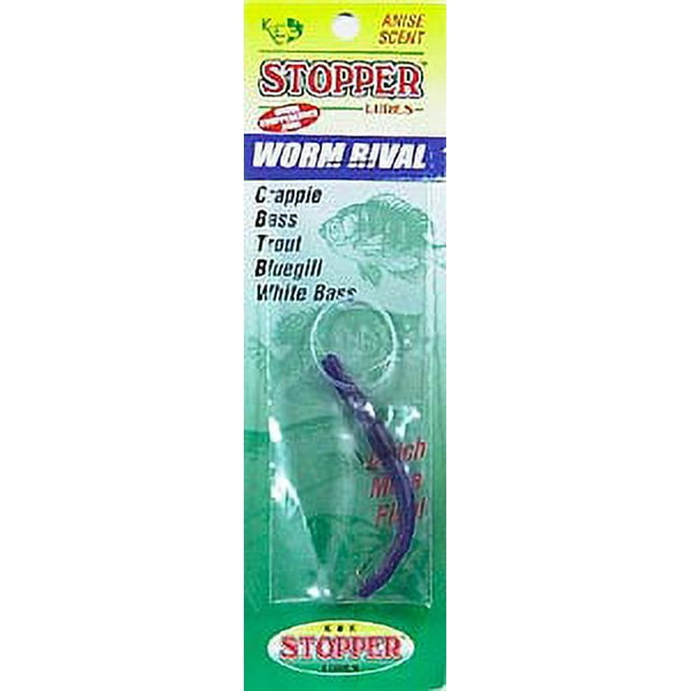 Kelly Worms Anise Scented Fishing Lures Delong Lures Bass Witch 6" Pre-Rigged Weed Stop Kelly Worms Anise Scented Fishing Lures Delong Lures Bass Witch 6" Pre-Rigged Weed Stop