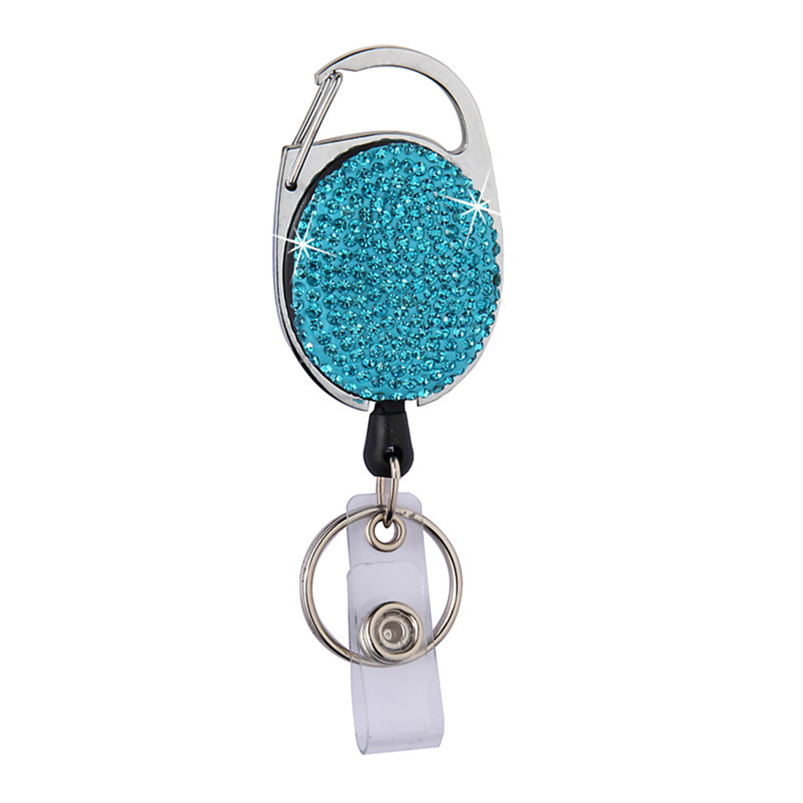 Details about   Heavy duty retractable Pull Chain nurse ID Holder reel recoil key ring belt clip 