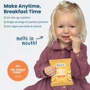 Amara Organic Breakfast Oat Melts Peach Baby Snack, No Added Sugar, Stage 2, 7g