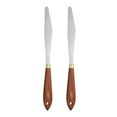 thumbnail image 1 of Uxcell 2pcs Herramienta de Pintura con Cuchillo de Paleta 5.31" x 0.79" Hoja de Acero Inoxidable 9.65" Longitud Espátula Cuchillo de Paleta con Agujero, 1 of 1