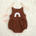 thumbnail image 1 of Été Bébé Filles Arc-en-Ciel Sans Manches Bretelles Combinaison Décontractée Justaucorps Vêtements, 1 of 1