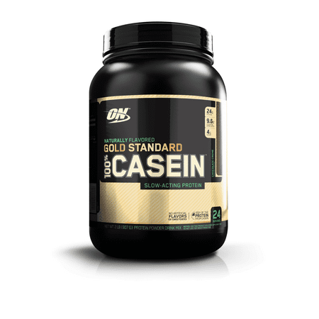Optimum Nutrition Gold Standard 100% Natural Casein Protein Powder, Chocolate Creme, 24g Protein, 2 (Best Natural Casein Protein Powder)