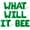 Green, variant on Letter Balloons - WHAT WILL IT BEE 16" Inch Alphabet Letters Foil Mylar Balloon Baby Shower Party Banner (Purple)