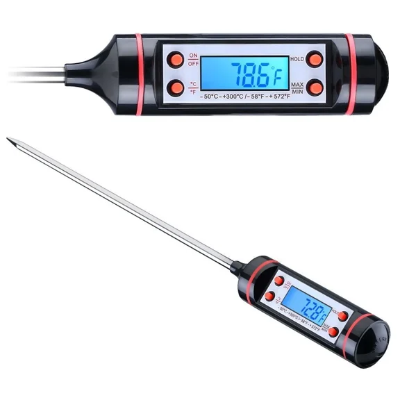 Digital Meat Thermometer - Kitchen Cooking Grill Bbq Meat Candy Milk Water