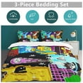thumbnail image 5 of Geometry Dash 3-Piece Bedding Set Soft Warm And Comfortable Soft Bed Set with 1 Duvet Cover And 2 Pillowcases for Bedroom, 5 of 7