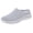 Grey, variant on Womens Platform Mesh Slippers Breathable Thick Sole Slip On Shoes Lightweight Indoor Outdoor House Slides Grey