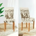 thumbnail image 5 of Dining Chair Covers Western Desert Cowboy Chair Slipcovers Washable Removable Chair Cover Protector for Home, Restaurant, Hotel, Ceremony, Banquet Wedding Party 4PCS, 5 of 6
