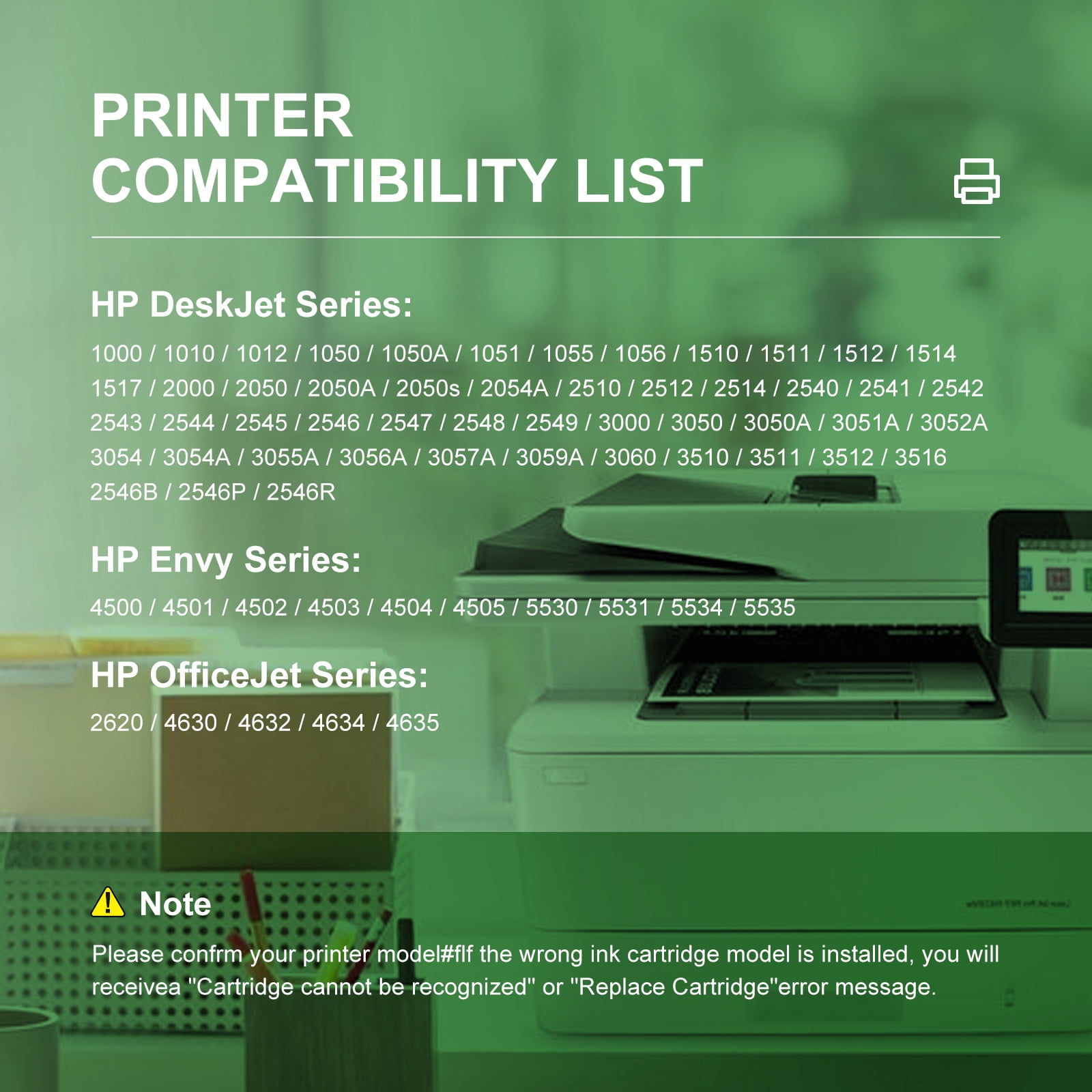 61XL Ink cartridges Compatible for HP 61 Ink Cartridge for Envy 4500 5530 Deskjet 1000 1510 Officejet 4630 4635 Printer (Black , Tri-Color)