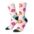 thumbnail image 1 of Balery Colorful Donuts Calcetas Largas con Estampado para Hombre y Mujer – Suaves y Transpirables, Talla Única (US 5-11), 1 of 6