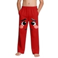 thumbnail image 2 of ATOGUTA Boys Baggy Pants Funny Graphic Sweatpants Athletic Sports Pants for Kids Size 4T-14, Red, 2 of 5