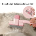 thumbnail image 4 of UYGDUY-Pet Comb-2 Pack,Flea Comb for Cats&Dogs Cleaning Removal Comb Pet Hair Gentle with Release Button,Kittens Pet Comb to Groom Hair and Knots (Pink & Blue), 4 of 4