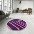 thumbnail image 4 of Ahgly Company Machine Washable Indoor Rectangle Transitional Orchid Purple Area Rugs, 2' x 4', 4 of 7