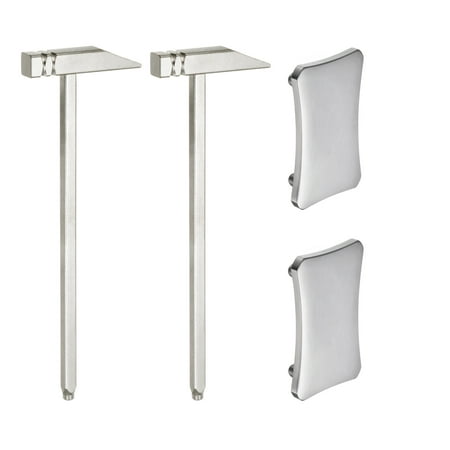 

Uxcell 2pcs Double Face Steel Hammer 6 Square Dual Head Multifunctional Hard Head Mallet with Steel Plate Silver Tone