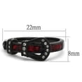 thumbnail image 2 of TK1334J - IP Black(Ion Plating) Stainless Steel Ring with Top Grade Crystal  in Multi Color Size 9, 2 of 4