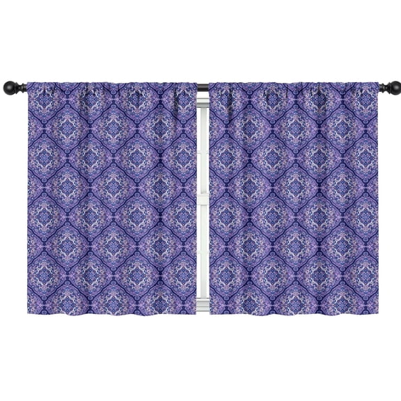 Blackout Kids Curtains,Boho Bohemia Flower Childrens Insulated Curtains Set Of 2,Bedroom Essentials,Toddler Room Decor 42"x54"(106x137cm)