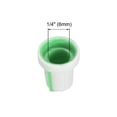 thumbnail image 3 of 10 Pcs 6mm Shaft Hole Knob for Speaker Effect Pedal Amplifier Grey Potentiometer Knob Green Mark, 3 of 3