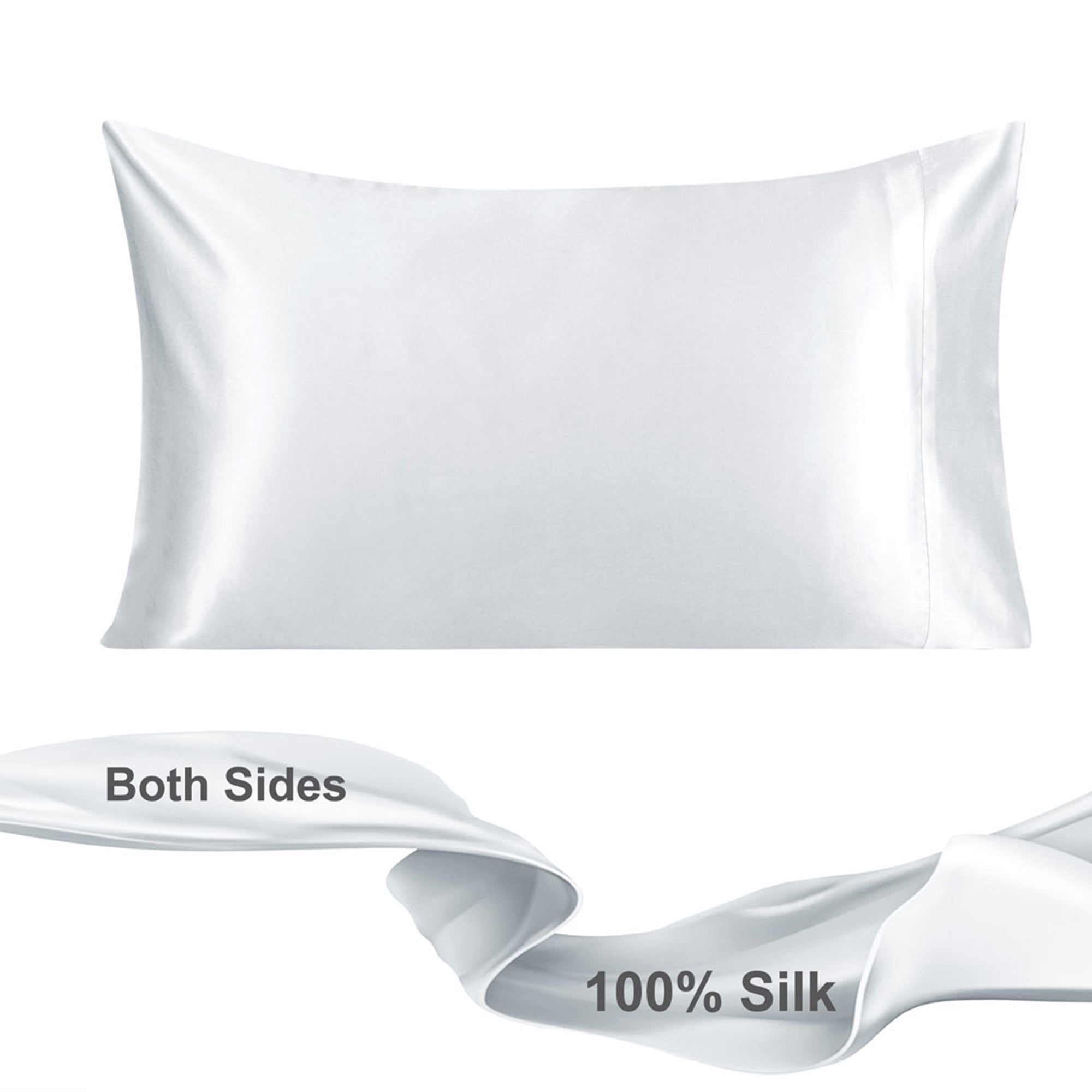 Simply Silk 100% Pure Silk Facial Beauty Pillowcase Handmade Standard Beige 