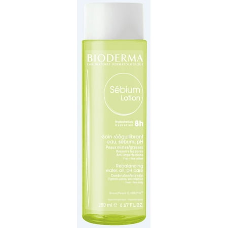 Bioderma Sebium Lotion Rebalancing Water  Oil  PH care for Combination To Oily Skin - 6.67 fl.oz.