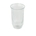 thumbnail image 6 of DecMode Glass Ribbed Fluted Candle Holder, 6 of 9